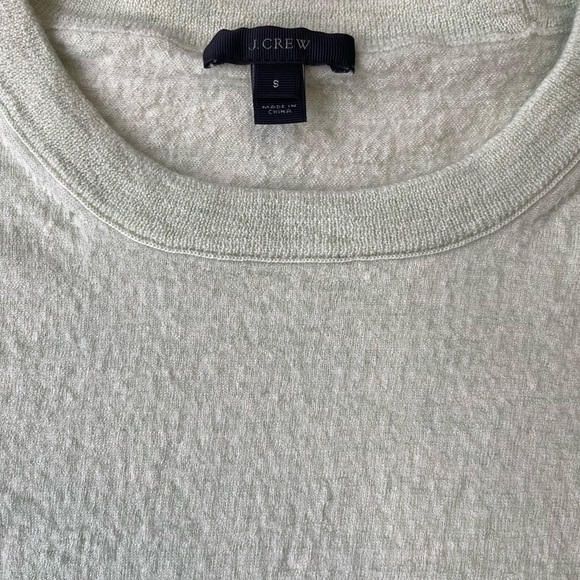 J.Crew Tippi Sweater Merino Wool Mint Green 3/4 Sleeve Crewneck - Size Small - Picture 4 of 11